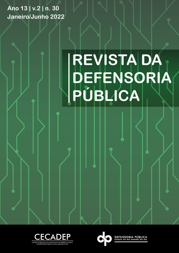 					Visualizar v. 1 n. 30 (2022): Revista da Defensoria Pública do Estado do Rio Grande do Sul
				